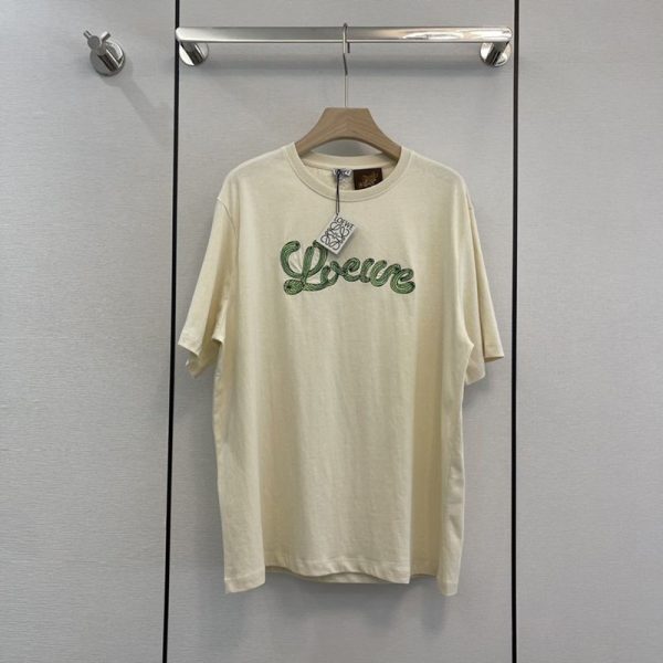 日本未入荷ロエベ サボテンロゴがカワイイシンプル半袖Tシャツ 偽物 lop93191 - 画像 (2)