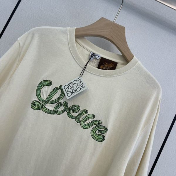 日本未入荷ロエベ サボテンロゴがカワイイシンプル半袖Tシャツ 偽物 lop93191 - 画像 (4)