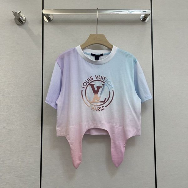 目を惹くカラー ルイヴィトン グラディエントLVサークルセルフタイTシャツ 偽物 1A9YF4 - 画像 (2)