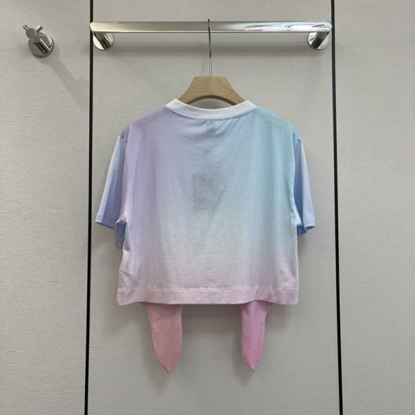 目を惹くカラー ルイヴィトン グラディエントLVサークルセルフタイTシャツ 偽物 1A9YF4 - 画像 (4)