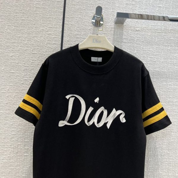 2022AW新作ディオール オーガニックコットンジャージー Tシャツ 偽物 293J659A0554C980 - 画像 (3)