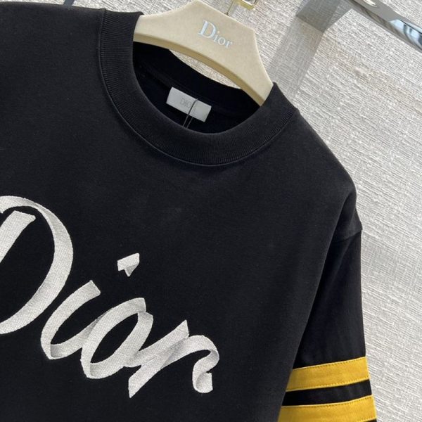2022AW新作ディオール オーガニックコットンジャージー Tシャツ 偽物 293J659A0554C980 - 画像 (4)