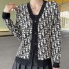 《大人気》新作 ディオール 偽物 カーディガン カシミア シルク ネイビー deu61042 - 画像 (2)