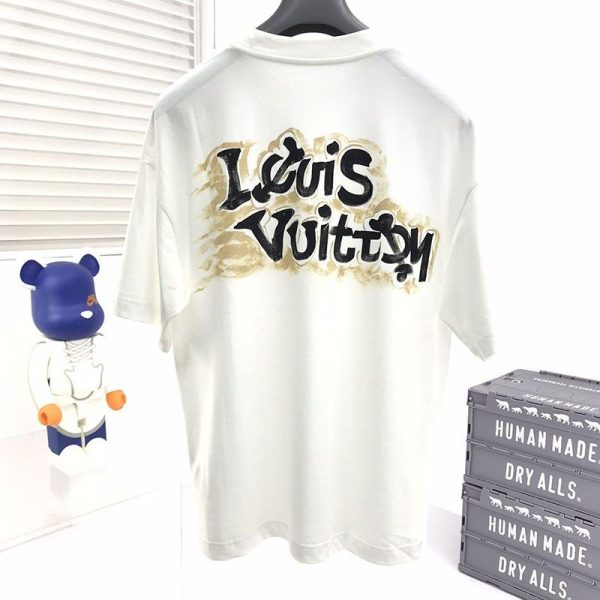 目を惹くカラールイヴィトン エスカルプリンテッドTシャツ 偽物 2色 vui20578 - 画像 (2)