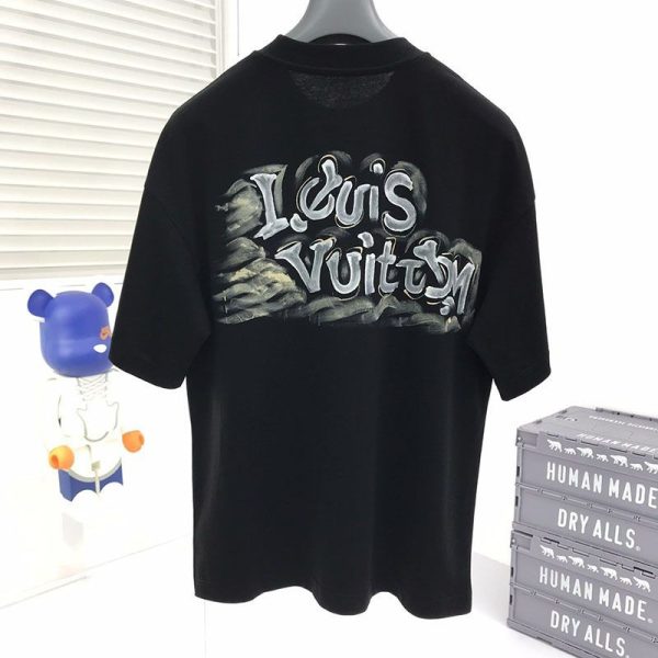 目を惹くカラールイヴィトン エスカルプリンテッドTシャツ 偽物 2色 vui20578 - 画像 (5)