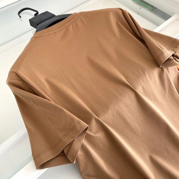 人気急上昇【エルメス】レザーパッチロゴ コットン Tシャツ パロディ eru71014 - 画像 (4)