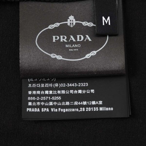 稀少プラダ コットンTシャツ スーパーコピー 半袖 ロゴ puc37563 - 画像 (3)