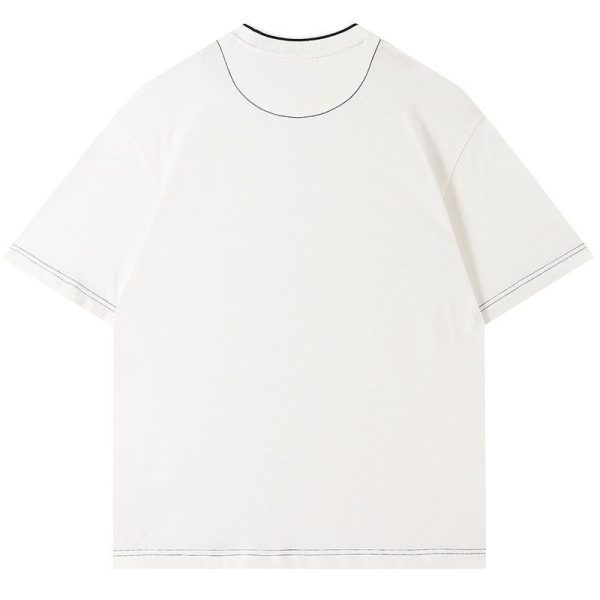 送料込プラダ コットンTシャツ スーパーコピー 半袖 ロゴ puu51069 - 画像 (2)