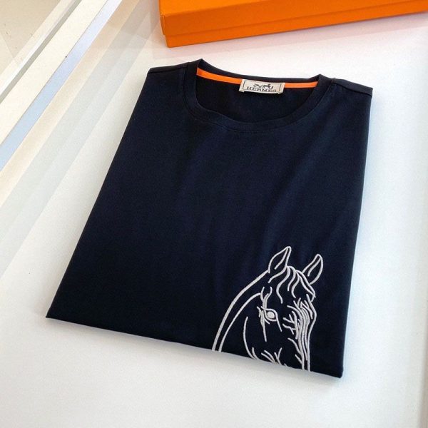 日本未入荷【エルメス】半袖 Tシャツ スーパーコピー コットン 100% erm67946 - 画像 (5)