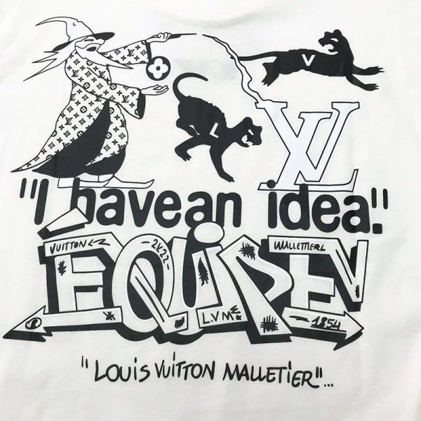 人気No1【新作！】​ルイヴィトン LVスプレッドエンブロイダリーTシャツ パロディ vus39701 - 画像 (3)
