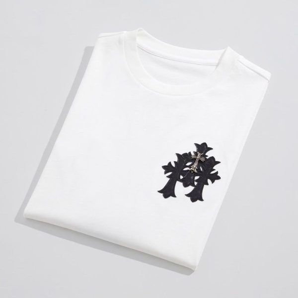 定番★入手困難レア!クロムハーツ スーパーコピー トリプルクロスロゴ Tシャツ 2色 Kuo25360 - 画像 (4)