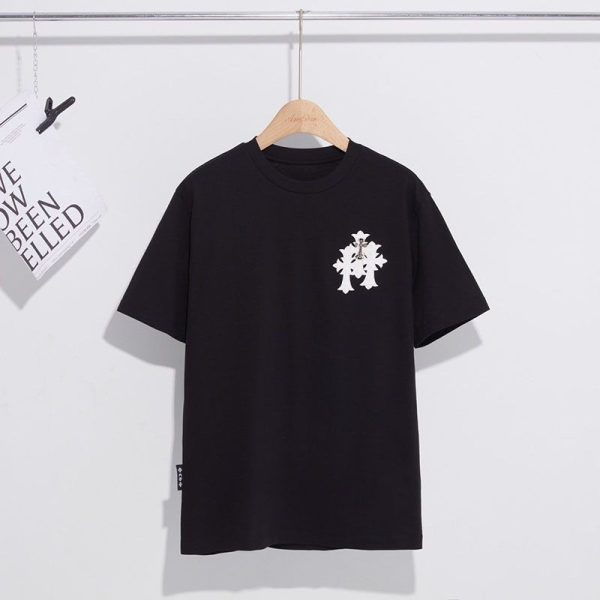 定番★入手困難レア!クロムハーツ スーパーコピー トリプルクロスロゴ Tシャツ 2色 Kuo25360 - 画像 (5)