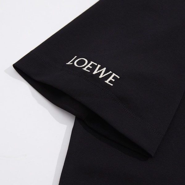 ☆超人気☆ロエベ☆アナグラム ロゴ コットン 半袖Tシャツ 偽物 lor06706 - 画像 (4)