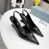 人気 最新 プラダ トライアングルロゴ パンプスサンダル 偽物 多色 pur65071 - 画像 (3)