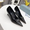 希少色 早い者勝ち♡プラダ トライアングルロゴ パンプス コピー  多色 pug46381 - 画像 (2)
