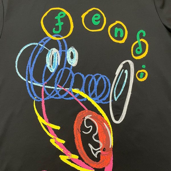 春夏新作 フェンディ◆クルーネックロゴジャージーTシャツ スーパーコピー few05695 - 画像 (4)