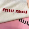 入手困難ミュウミュウ 刺繍入りTシャツ 偽物 コットン myn17950 - 画像 (6)