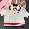 日本未発売☆ミュウミュウ エレガント ニットTシャツ コピー 2色 myc44154 - 画像 (5)