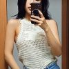 お洒落に♪シャネル ニット透かし彫り ベスト パロディ shw90021 - 画像 (3)