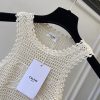 お洒落に♪シャネル ニット透かし彫り ベスト パロディ shw90021 - 画像 (7)