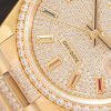 送料込 ロレックス デイトジャスト 偽物 全面ダイヤ 36mm roj94099 - 画像 (4)