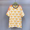 世界中で大人気♪ディダス×グッチ コットン ジャージ Tシャツ 偽物 gus90660
