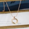 世界中で大人気★カルティエ トリニティ ネックレス 偽物 ゴールド シンプル kas40801 - 画像 (2)