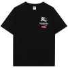 【日本未発売】コラボ シュプリーム × バーバリー ボックス ロゴ Tシャツ 偽物 2色 Bad48161 - 画像 (2)