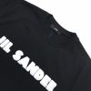 稀少ジルサンダー 偽物 ロゴプリント入りコットンジャージーTシャツ ブラック Jit98237 - 画像 (4)