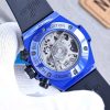 ☆超人気☆ウブロ ビッグバン 偽物 ウニコ ブルーマジック 限定500本 411ES5119RX - 画像 (8)