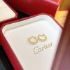 人気No1 カルティエ ピアス コピー ラブ ピアス ピンク イエローゴールド kaq23066 - 画像 (3)