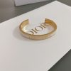 世界中で大人気♪ディオール"ディオール Code"メタル&ラッカー バングル Gold del25178 - 画像 (6)