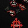 クロムハーツ MattyBoy 偽物 赤リップジャカード カシミア ニット Kuu12791 - 画像 (6)