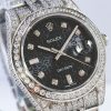 21年秋冬 ロレックス 腕時計 コピー デイトジャスト 41MM ブラック メンズ 全面ダイヤ rox07074 - 画像 (3)