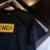 ☆超人気☆フェンディ スクエア ロゴ ブラック Tシャツ 偽物 fep06277 - 画像 (4)