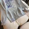 《大人気》ロエベ コピー アナグラム ロゴ コットン スウェットシャツ log81560 - 画像 (4)