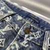 ★日本!!人気！ルイヴィトン デニムパンツ モノグラムパッチワーク 偽物 vuf81943 - 画像 (4)