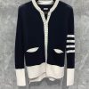 トムブラウン 偽物 ドネガルコントラスト 4BAR カーディガン too33476 - 画像 (3)