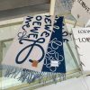 超希少！ロエベ コピー ウール&カシミヤ ロゴ入りスカーフ loe80635 - 画像 (5)