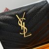 稀少 サンローラン モノグラム 三つ折り財布 偽物 ゴールド金具 Sal15420 - 画像 (5)