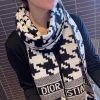 稀少 ディオール 大きな千鳥格子 カシミア マフラー 偽物 dec27483 - 画像 (2)