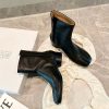 日本未入荷 マルジェラ 足袋ブーツ 偽物 タビ アンクルブーツ カーフスキンレザー ヒール高3.5cm May14761 - 画像 (2)