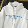 送料込バレンシアガ 偽物 LOGO ミディアムフィット フーディー 両面ロゴ bab14617 - 画像 (4)