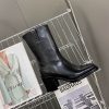 激安価格！セリーヌ コピー ロゴエンボ コンデ ミドルブーツ Cen46472 - 画像 (5)