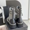 目を惹くカラーシャネル スーパーコピー レースアップ シューズ ヒール45 mm shw93417 - 画像 (4)