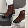 プレゼント最適シャネル ショート ブーツ ストレッチ ラムスキン ブラック 偽物 shw02746 - 画像 (2)