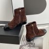 プレゼント最適シャネル ショート ブーツ ストレッチ ラムスキン ブラック 偽物 shw02746 - 画像 (3)