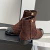 プレゼント最適シャネル ショート ブーツ ストレッチ ラムスキン ブラック 偽物 shw02746 - 画像 (4)