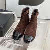 プレゼント最適シャネル ショート ブーツ ストレッチ ラムスキン ブラック 偽物 shw02746 - 画像 (5)