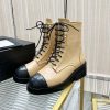 最新でオシャレシャネル レースアップ レザーアンクルブーツ コピー sht20555 - 画像 (5)